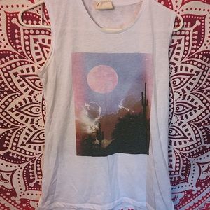 Desert Moon Distressed Tee